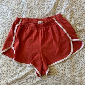 Red brandy Melville flowy shorts